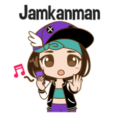 Chibi Korean Girl sticker #9630904