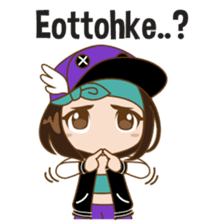 Chibi Korean Girl sticker #9630908