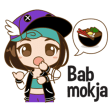 Chibi Korean Girl sticker #9630911