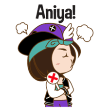 Chibi Korean Girl sticker #9630913