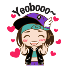 Chibi Korean Girl sticker #9630914