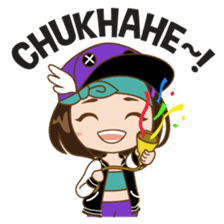 Chibi Korean Girl sticker #9630924