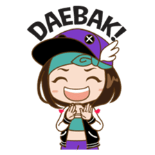 Chibi Korean Girl sticker #9630926