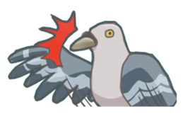 The surreal Pigeon sticker #9631739