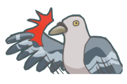 The surreal Pigeon sticker #9631739