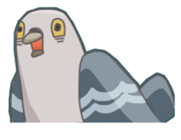 The surreal Pigeon sticker #9631740