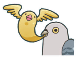 The surreal Pigeon sticker #9631753