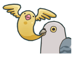 The surreal Pigeon sticker #9631753
