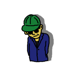 good dandy man sticker #9632120