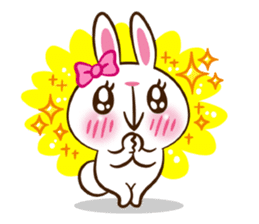 Molly the rabbit 2 by Trill sticker #9632891