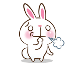 Molly the rabbit 2 by Trill sticker #9632908