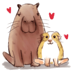 Capybara and Guinea pigs