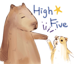 Capybara and Guinea pigs sticker #9633935