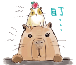 Capybara and Guinea pigs sticker #9633940