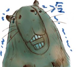 Capybara and Guinea pigs sticker #9633943