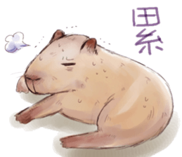Capybara and Guinea pigs sticker #9633950
