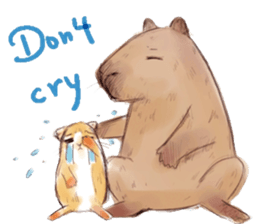 Capybara and Guinea pigs sticker #9633964
