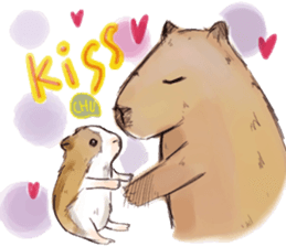 Capybara and Guinea pigs sticker #9633965