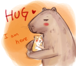 Capybara and Guinea pigs sticker #9633966