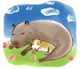 Capybara and Guinea pigs sticker #9633967