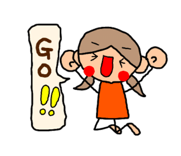 Orange chan.3 sticker #9634409