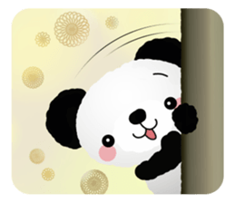 Panda cute plumply sticker #9634463