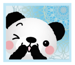 Panda cute plumply sticker #9634483