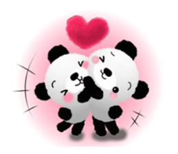 Panda cute plumply sticker #9634484
