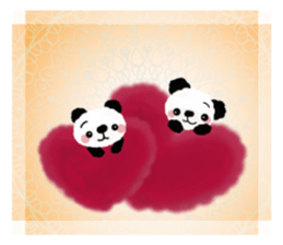 Panda cute plumply sticker #9634486
