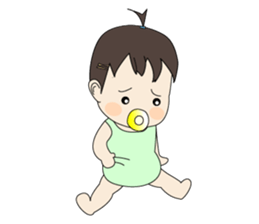 Amber and frog sticker #9634522