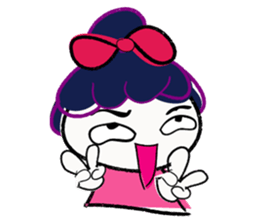 Naughty_little girl sticker #9634813