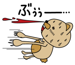 Sweaty bear sticker #9635058