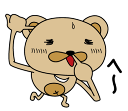 Sweaty bear sticker #9635083