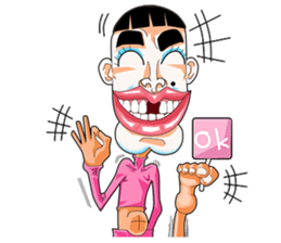 Men with pink hearts (v2) sticker #9635411