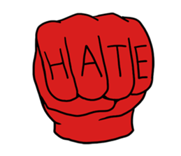 hand (red) handsign sticker #9635458