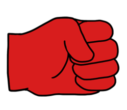 hand (red) handsign sticker #9635463