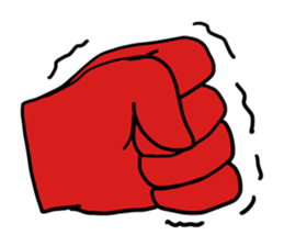 hand (red) handsign sticker #9635469