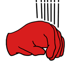hand (red) handsign sticker #9635471