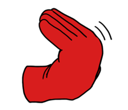 hand (red) handsign sticker #9635473