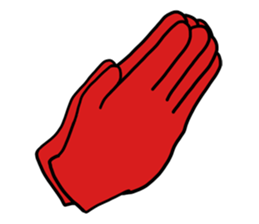 hand (red) handsign sticker #9635475