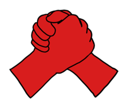 hand (red) handsign sticker #9635482