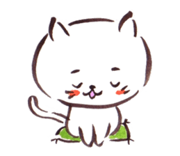 The paintbrush cat Mayu2 sticker #9635573