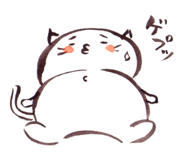 The paintbrush cat Mayu2 sticker #9635580