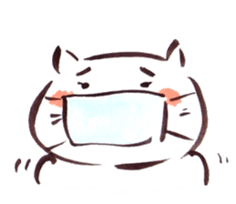 The paintbrush cat Mayu2 sticker #9635582