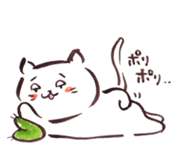 The paintbrush cat Mayu2 sticker #9635587
