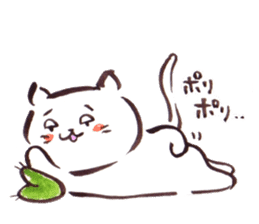 The paintbrush cat Mayu2 sticker #9635587