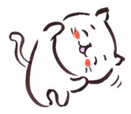 The paintbrush cat Mayu2 sticker #9635591
