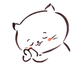 The paintbrush cat Mayu2 sticker #9635597