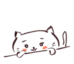 The paintbrush cat Mayu2 sticker #9635601