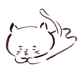 The paintbrush cat Mayu2 sticker #9635605